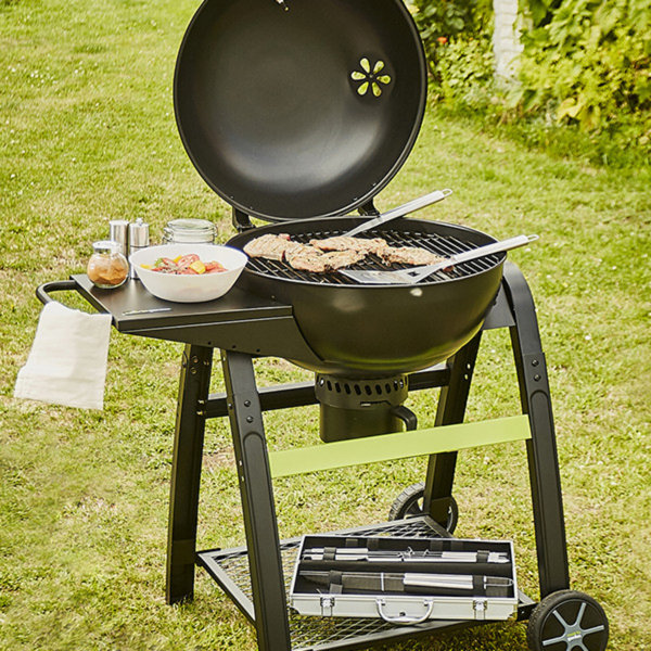 Cook In Garden Single Burner Portable Charcoal Gas Grill Wayfair